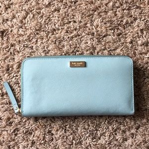 Kate Spade light blue wallet